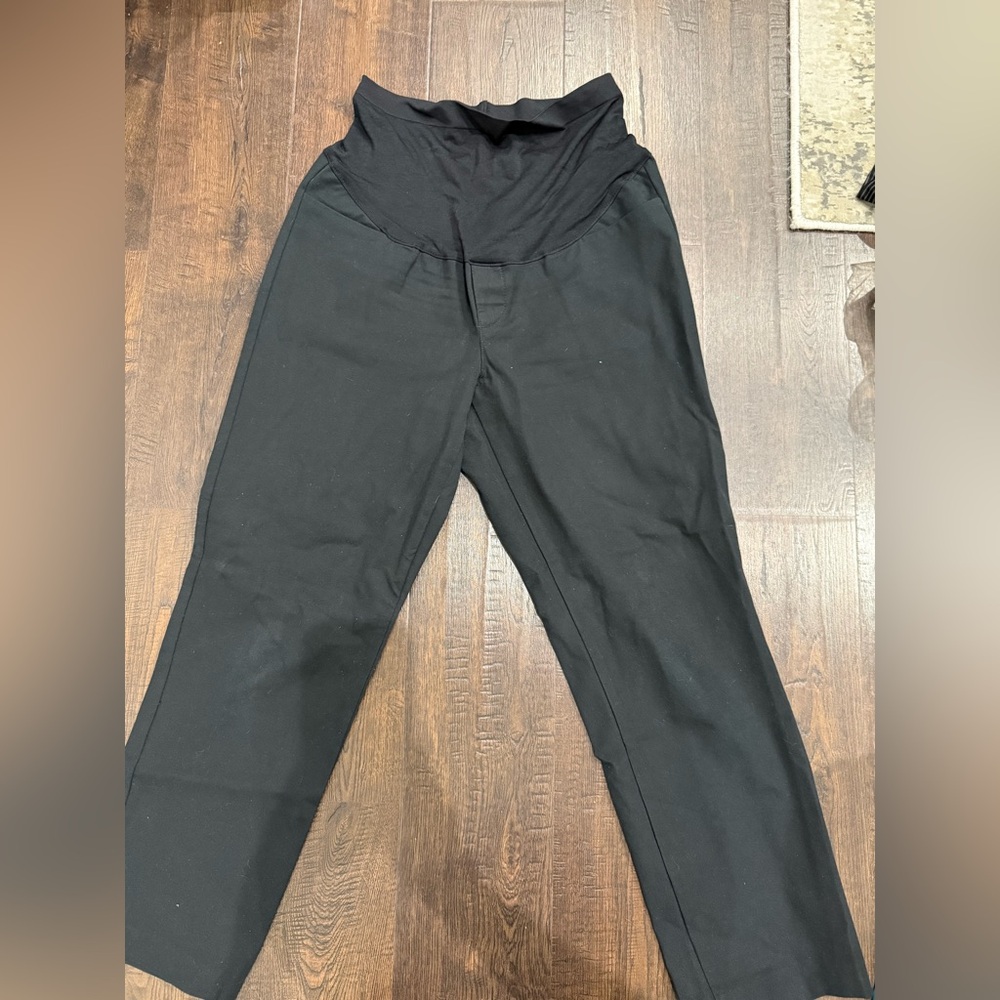 Old Navy Black Maternity Pixie Straight Pants - image 1